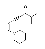 2-Methyl-7-(1-piperidinyl)-6-hepten-4-yn-3-one结构式