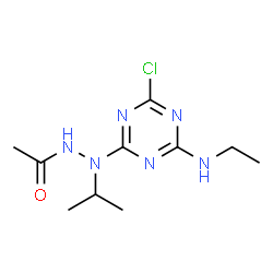 N'-[4-chloro-6-(ethylamino)-1,3,5-triazin-2-yl]-N'-propan-2-ylacetohydrazide Structure