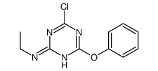 4-chloro-N-ethyl-6-phenoxy-1,3,5-triazin-2-amine Structure