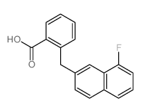 Benzoic acid,2-[(8-fluoro-2-naphthalenyl)methyl]- Structure
