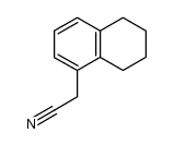(1,2,3,4-tetrahydro-5-naphthyl)acetonitrile结构式