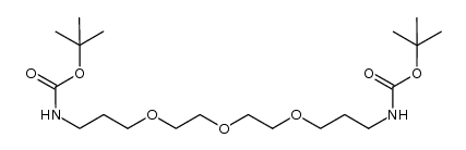 N-Boc-4,7,10-trioxa-1,13-tridecanediamine结构式