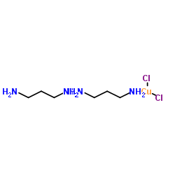 双(1,3-丙二胺)氯化铜(II)结构式