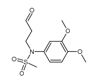 N-(3,4-dimethoxyphenyl)-N-(3-oxopropyl)methanesulfonamide结构式