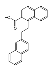 1-Naphthyl-(2)-2-[2-carboxy-naphthyl-(1)]-ethan Structure