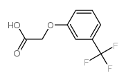 [3-(三氟甲基)苯氧基]乙酸结构式