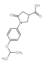 1-(4-异丙氧基-苯基)-5-氧代吡咯烷-3-羧酸结构式