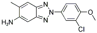 2-(3-氯-4-甲氧基-苯基)-6-甲基-2H-苯并三唑-5-基胺结构式