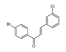 1-(4-bromophenyl)-3-(3-chlorophenyl)prop-2-en-1-one Structure