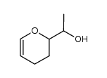 2-(1-hydroxyethyl)-3,4-dihydro-2H-pyran结构式