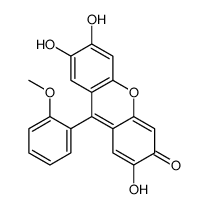 2,6,7-trihydroxy-9-(2-methoxyphenyl)xanthen-3-one Structure