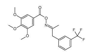 [(E)-1-[3-(trifluoromethyl)phenyl]propan-2-ylideneamino] 3,4,5-trimethoxybenzoate Structure