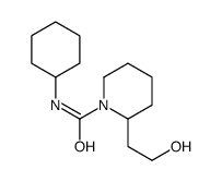 N-Cyclohexyl-2-(2-hydroxyethyl)-1-piperidinecarboxamide结构式