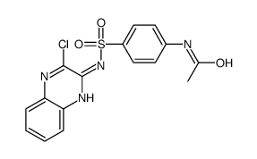 N-(4-{[(3-氯喹噁啉-2-基)氨基]磺酰基}苯基)乙酰胺结构式