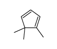 1,5,5-trimethylcyclopenta-1,3-diene Structure