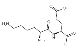L-赖氨酸-L-谷氨酸盐结构式