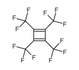 1,2,3,4-tetrakis(trifluoromethyl)cyclobuta-1,3-diene Structure