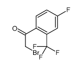 4-FLUORO-2-(TRIFLUOROMETHYL)PHENACYL BROMIDE structure