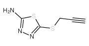 5-(2-丙炔基磺酰基)-1,3,4-噻二唑-2-胺结构式