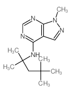 9-methyl-N-(2,4,4-trimethylpentan-2-yl)-2,4,8,9-tetrazabicyclo[4.3.0]nona-1,3,5,7-tetraen-5-amine结构式