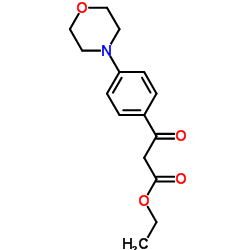 3-(4-吗啉-4-基-苯基)-3-氧代-丙酸乙酯结构式