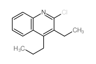 Quinoline,2-chloro-3-ethyl-4-propyl- Structure