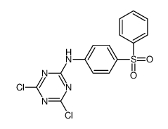 N-[4-(benzenesulfonyl)phenyl]-4,6-dichloro-1,3,5-triazin-2-amine Structure