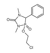2-(2-chloroethoxy)-1,4-dimethyl-3-phenyl-1,4,2-diazaphospholidin-5-one-2-oxide Structure
