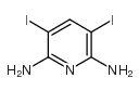 2,6-二氨基-3,5-二碘吡啶结构式