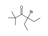 4-bromo-4-ethyl-2,2-dimethylhexan-3-one Structure