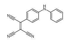 2-(4-anilinophenyl)ethene-1,1,2-tricarbonitrile Structure