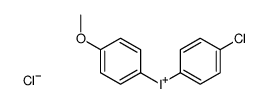 (4-chlorophenyl)-(4-methoxyphenyl)iodanium,chloride Structure