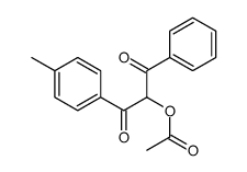 [1-(4-methylphenyl)-1,3-dioxo-3-phenylpropan-2-yl] acetate Structure
