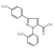 1-o-tolyl-3-p-tolyl-1h-pyrazole-5-carboxylic acid结构式