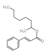 2-Propenoic acid, 3-phenyl-, 1-methylheptyl ester structure