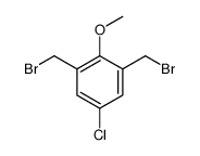 1,3-bis(bromomethyl)-5-chloro-2-methoxybenzene结构式