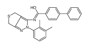 N-[2-(2,3-dimethylphenyl)-4,6-dihydrothieno[3,4-c]pyrazol-3-yl]-4-phenylbenzamide Structure
