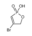 4-bromo-2-hydroxy-5H-1,2λ5-oxaphosphole 2-oxide Structure