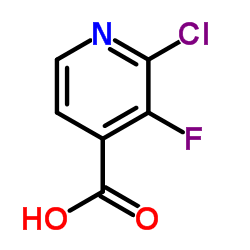 2-Chloro-3-fluoroisonicotinic acid structure