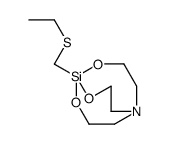 5-(ethylsulfanylmethyl)-4,6,11-trioxa-1-aza-5-silabicyclo[3.3.3]undecane Structure