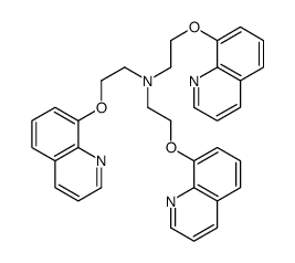 2-quinolin-8-yloxy-N,N-bis(2-quinolin-8-yloxyethyl)ethanamine结构式