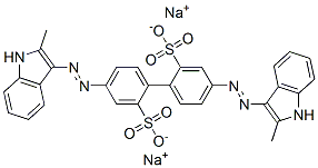 4,4'-Bis[(2-methyl-1H-indol-3-yl)azo]-1,1'-biphenyl-2,2'-disulfonic acid disodium salt picture