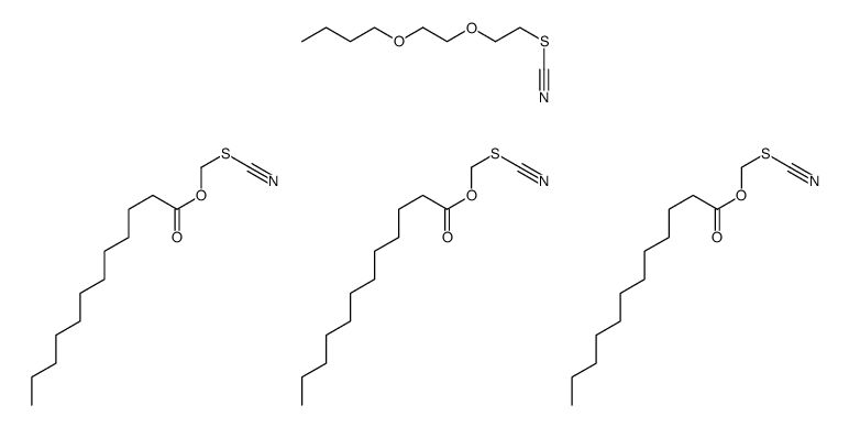 2-(2-butoxyethoxy)ethyl thiocyanate,thiocyanatomethyl dodecanoate Structure