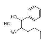 (1-hydroxy-1-phenylhexan-2-yl)azanium,chloride Structure