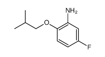 Benzenamine, 5-fluoro-2-(2-methylpropoxy)- (9CI) Structure