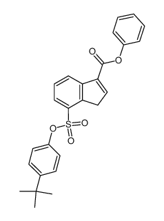 Phenyl-7-p-tert.-butylphenoxysulfonyl-3-indencarboxylat Structure