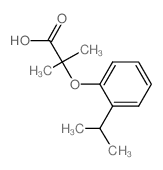 2-(2-异丙基苯氧基)-2-甲基丙酸结构式