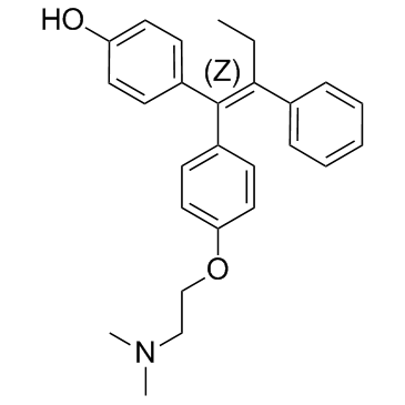 4-羟基三苯氧胺(Z异构体)结构式