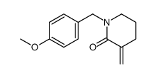 1-[(4-methoxyphenyl)methyl]-3-methylidenepiperidin-2-one结构式