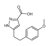 5-[2-(4-甲氧基苯基)-乙基]-1H-吡唑-3-羧酸结构式